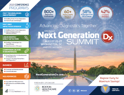 2020 Next Generation Dx Summit Brochure