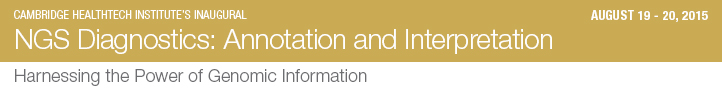 2015 NGS Diagnostics: Data Considerations, Annotation and Interpretation Track Banner
